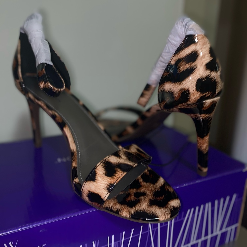 Never worn leopard heels